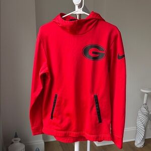 Nike Red Pullover UGA University of Georgia Bulldogs hoodie size small